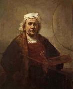 Rembrandt van rijn Self-Portrait with Tow Circles oil
